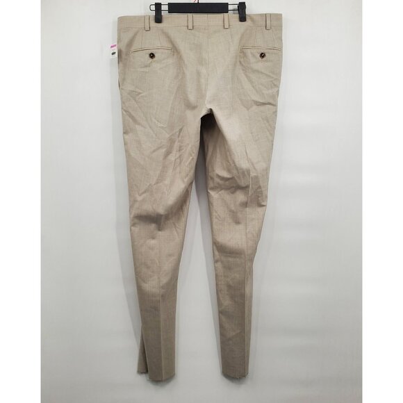 Ted Baker Raw Hem Jerome Pants Men Size 40 Regular NWT Wool Silk Linen Blend - Picture 7 of 15